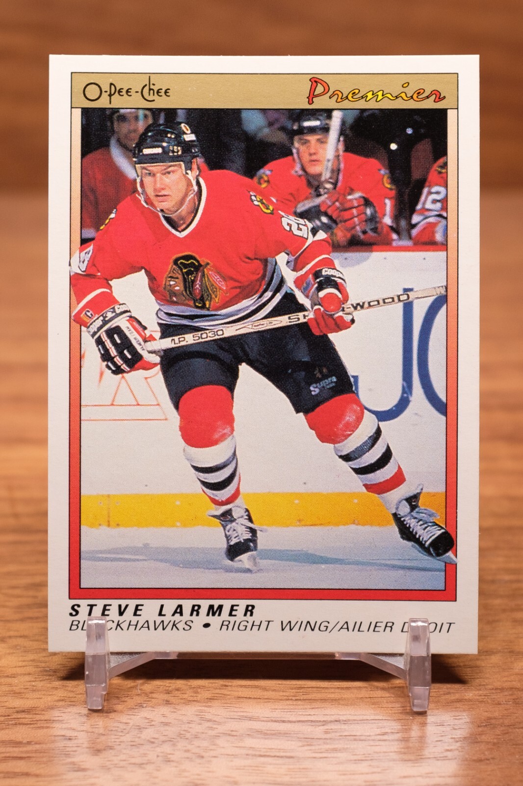 1990-91 O-Pee-Chee Premier - Steve Larmer #58