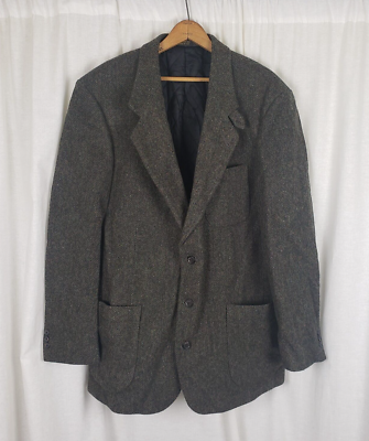 Vintage LL Bean Quilted Thinsulate Wool Tweed Sportcoat Jacket 