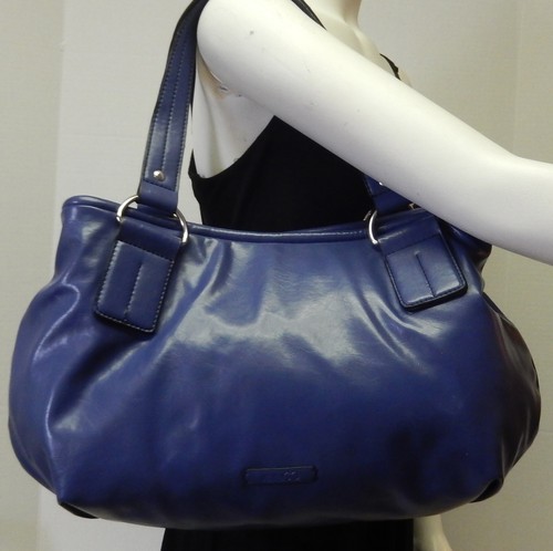 Nine & Co Bluish Purple Hobo Shoulder Bag Handbag Purse - Picture 2 of 11