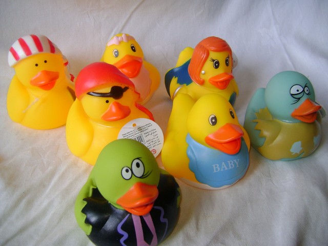 floating rubber ducks