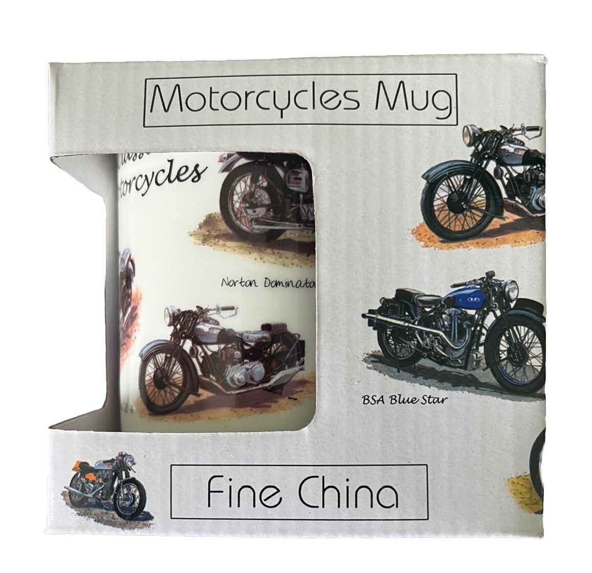 Motorcycles Mug Little Snoring Tall Fine China Fathers Day Gift Birthday New