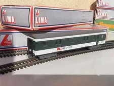 LIMA POSTALE SBB CFF PASSO CORTO LIVREA BIANCO/VERDE,RUOTE BRUNITE,SCATOLA COMP