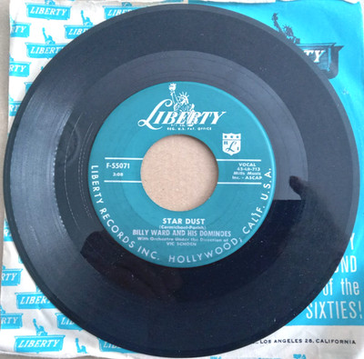 BILLY WARD AND HIS DOMINOES, STAR DUST / LUCINDA, 1957 US LIBERTY, SOUL, EX-/VG+