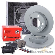 ZIMMERMANN BREMSSCHEIBEN +BELÄGE HINTEN FÜR AUDI A1 8X A3 SEAT IBIZA 3 4 LEON 1M