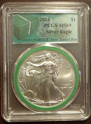 American Eagle MS 69 Graded 2014 Silver Bullion Coins for sale | eBay
