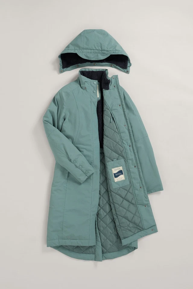 Seasalt Women's Regular Janelle Waterproof Raincoat Lichen - Image 4 of 4