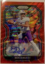 2020 Panini Prizm Red Wave /149 Ben DiNucci #337 Rookie Auto RC