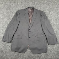 Jos A Bank Signature Blazer Size 46R Gray Gold Tailored Fit Wool Blazer Men's