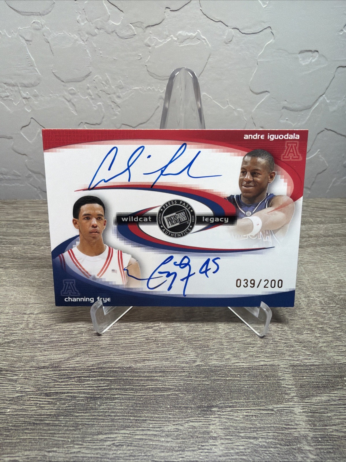 2005-06 Press Pass Andre Iguodala Frye Wildcat Legacy Rookie RC Auto /200