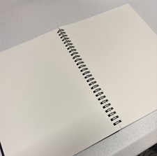 DSTELIN Blank Spiral Notebook 1-Pack Sketch book 100 Blank Pages