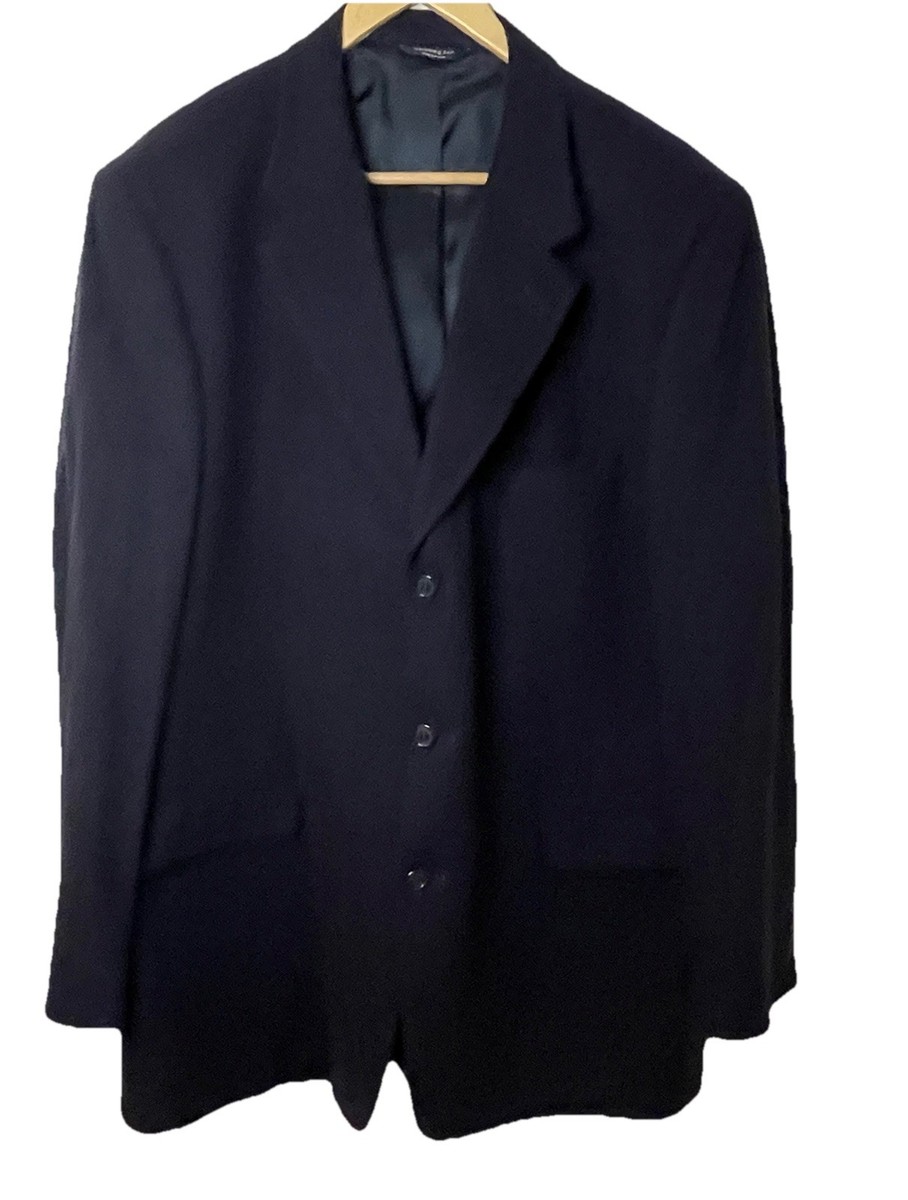 346 Brooks Brothers 100% Cashmere Navy Blue Sport Jacket Blazer