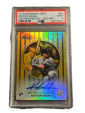 2019 Bowman’s Best Keston Hiura RC Franchise Favorites Auto 2/50 PSA 9