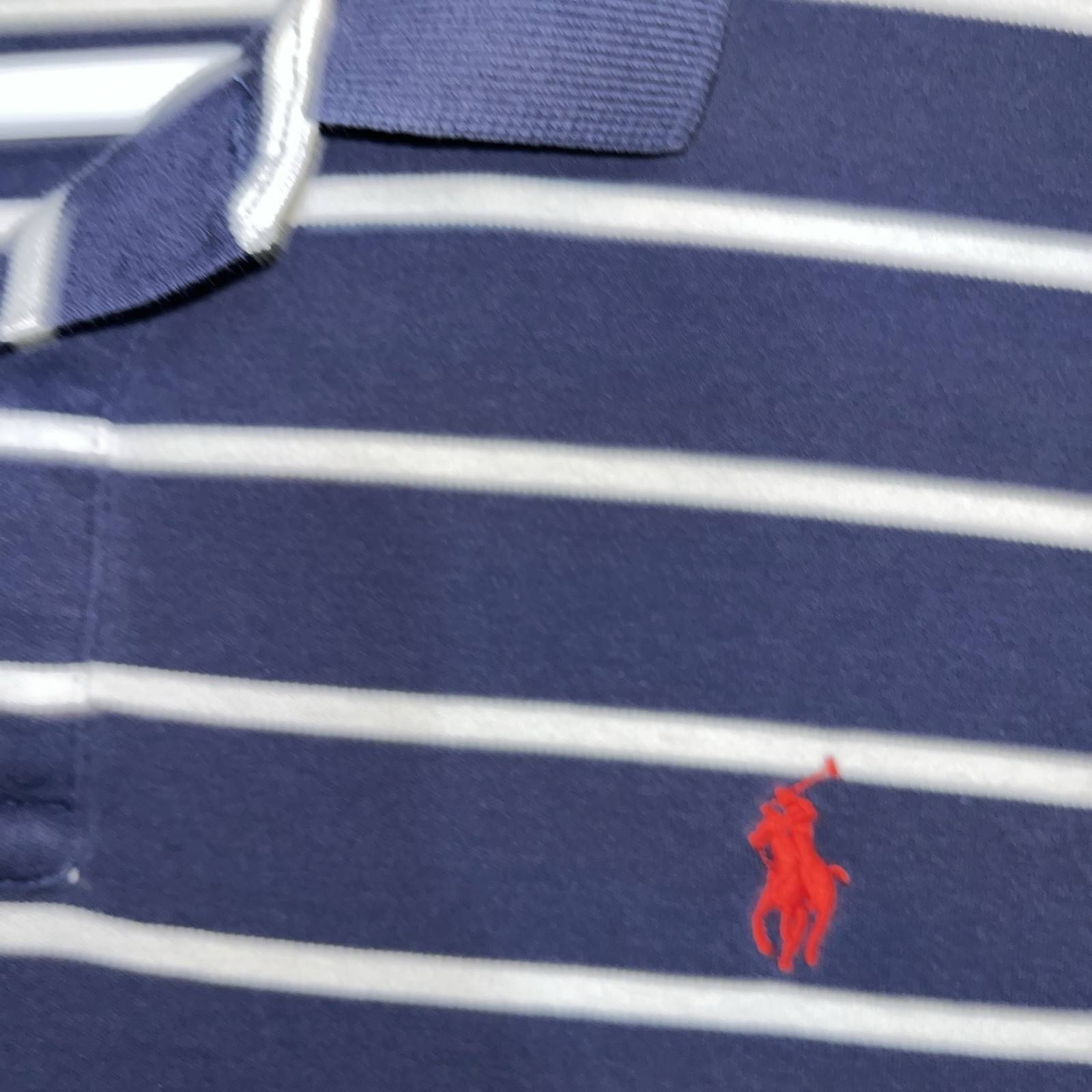 Polo Ralph Lauren camicia uomo taglia XL blu righe morbide pony casual nautica