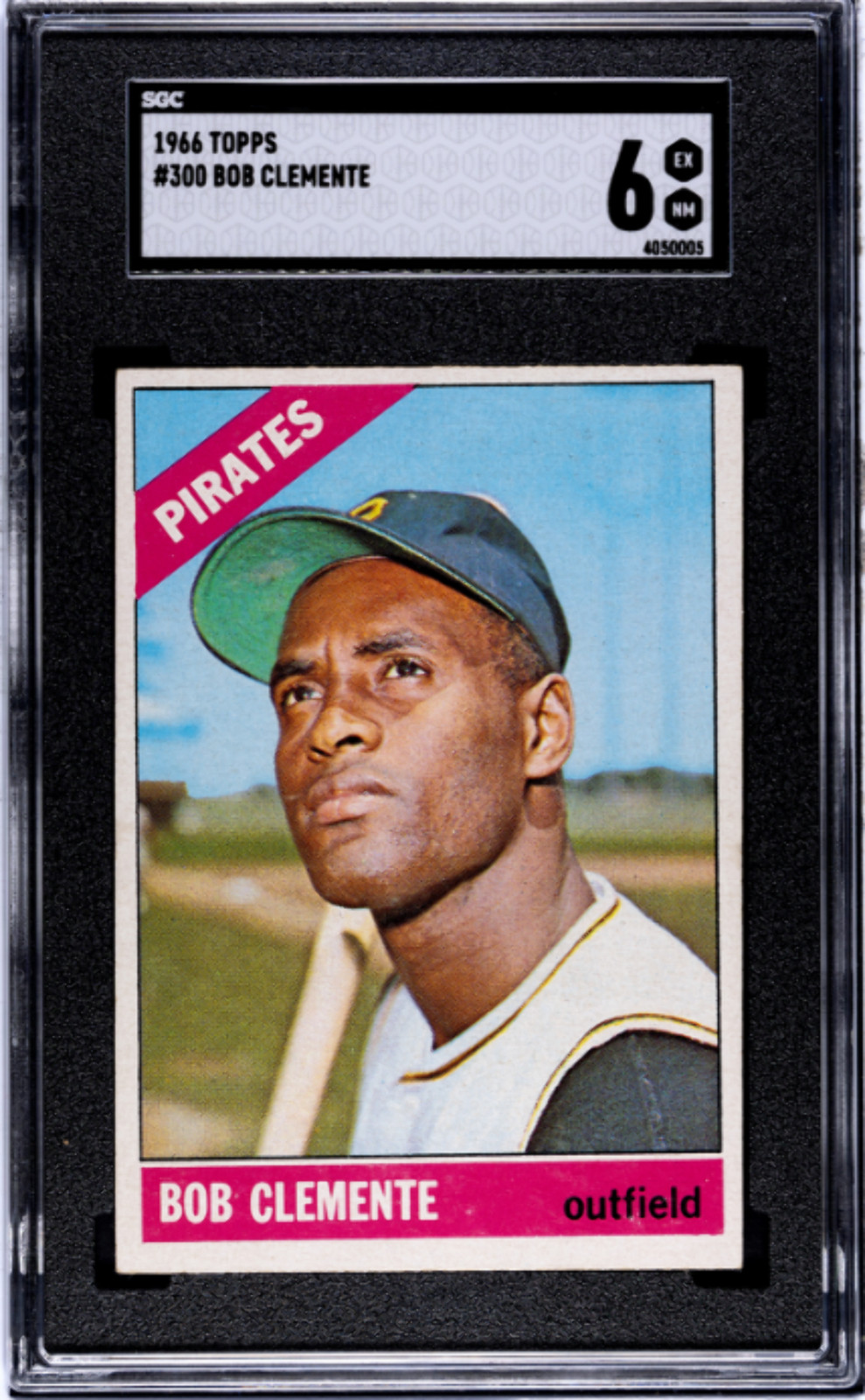 1966 Topps #300 Roberto (Bob) Clemente Pittsburgh Pirates SGC 6 EX-NM