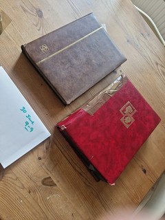 Empty Stamp Album X 2 Thick Stockbooks One Poor Condition