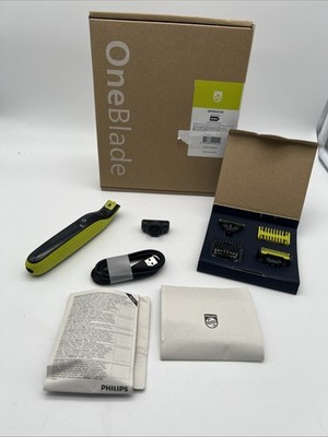 Philips OneBlade QP2824/30 Elektrorasierer + 3 Klingen & Aufsätze, Herren