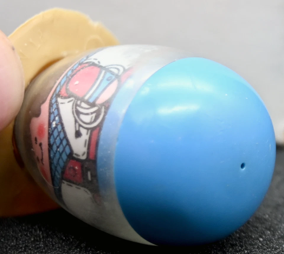 De colección 1974 Hasbro Weebles Vaquero Western Boy Azul con Sombrero Tostado - ¡Raro! Foto 3 de 4