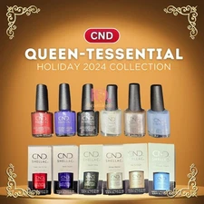 CND Shellac & Vinylux "QUEEN-TESSENTIAL" HOLIDAY 24 Gel & Lacquer Duo *Pick Any*