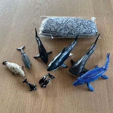 TOMY Ania Sea Life Shark & Whale Set + 10 Shark Print Kids Masks