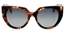 New PRADA SPR14W 01R-0A6 52mm Brown Marble Oversized Acetate Sunglasses Italy