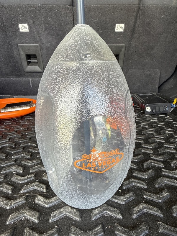 Hooters Football Shaped Plastic Cup With Straw From Las Vegas Nevada