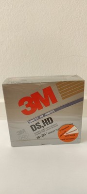 3M 5,25'' Floppy Disketten 10er DS/HD IBM Formatted NOS OVP Sealed Vintage