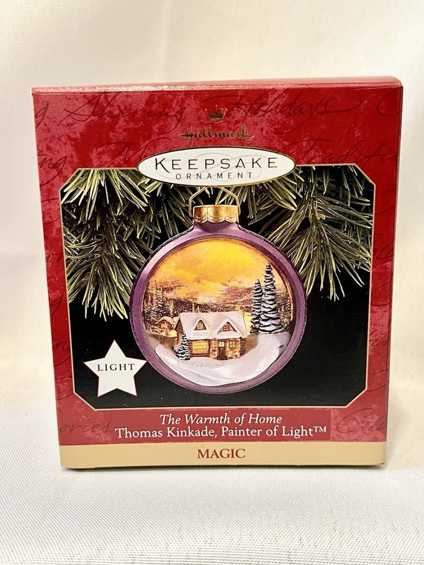 1997 Hallmark Keepsake Ornament The Warmth of Home Thomas Kinkade Magic Light