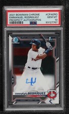 2021 Bowman Chrome Prospect Emmanuel Rodriguez #CPA-ERO PSA 10 GEM MT Auto 10no