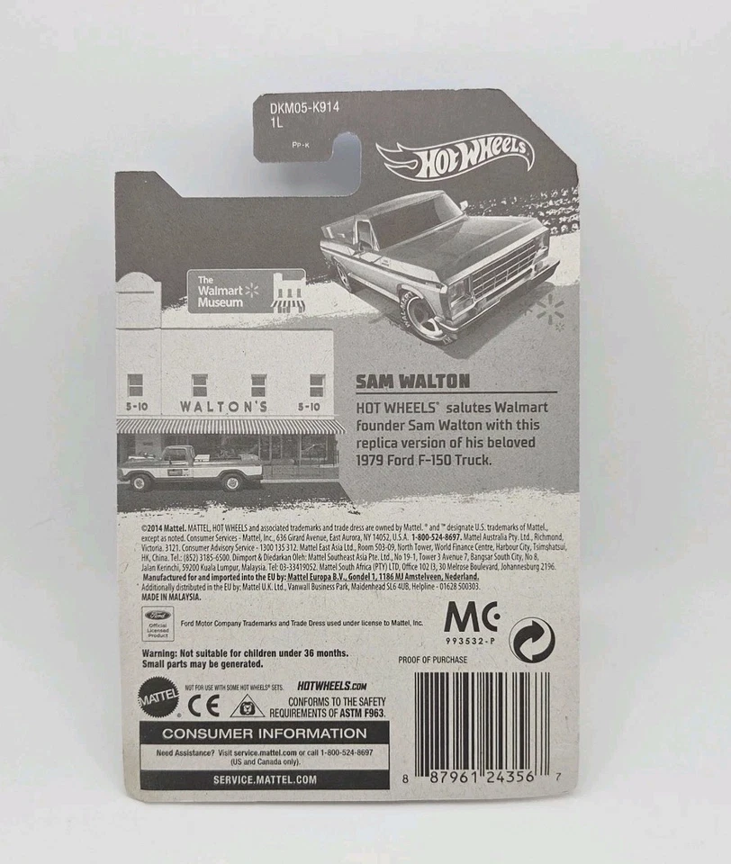 Ford F150 1979 Walmart Museum Sam Walton Real Riders Hot Wheels Foto 3 de 3