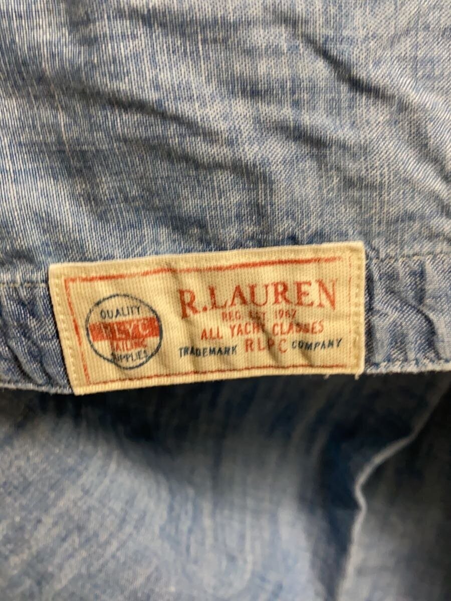 POLO RALPH LAUREN rlyc Chin Strap Chambray Long Sleeve Shirt, XL, Cotton, Indigo thumbnail 6