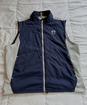 Pebble Beach Peter Millar Quilted Full Zip Golf Vest XXL 