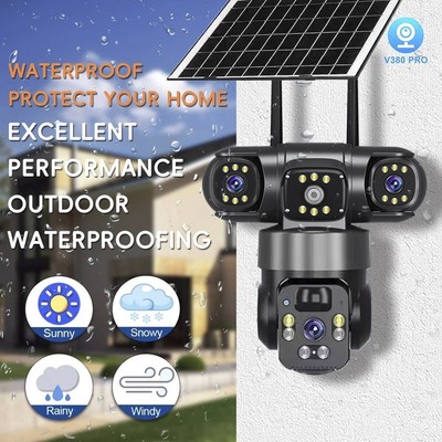 Batteriebetriebene Solar Überwachungskamera mit flexiblen Installationsmöglichkeiten