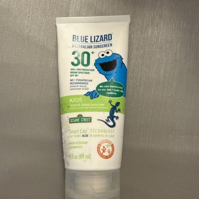 (1) Blue Lizard SENSITIVE Mineral Sunscreen & Zinc Oxide, SPF 50+ Cookie Monster