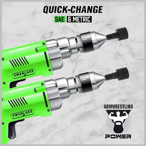 SWANLAKE 20PCS Power Nut Driver Set for Impact Drill, 1/4” Hex Head One Size - Picture 5 of 8