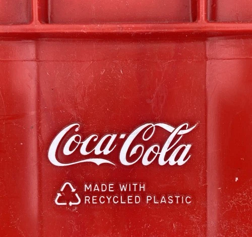 Vintage Plastic Coke Coca-Cola Crate Red Plastic Nice Condition No Cracks