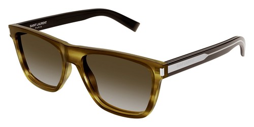 Saint Laurent SL 619 Sunglasses Men Havana/Crystal 56mm New 100% ...