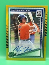 2025 Donruss Rated Prospect Walker Janek Gold Optic Signatures /10 - Houston