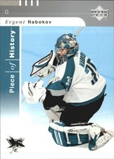 2002-03 UD Piece of History #76 Evgeni Nabokov - HKY