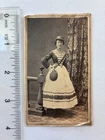 Rare Civil War-Era CDV Portrait of Woman in Patriotic Vivandière / Zouave Studio