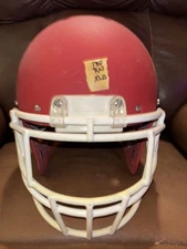 Schutt AiR XP Pro Extra Large Football Helmet (Flat Red W/ White Face Mask)