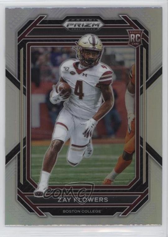 2023 Panini Prizm Draft Picks Silver Prizm Zay Flowers #143 Rookie RC 1k3z