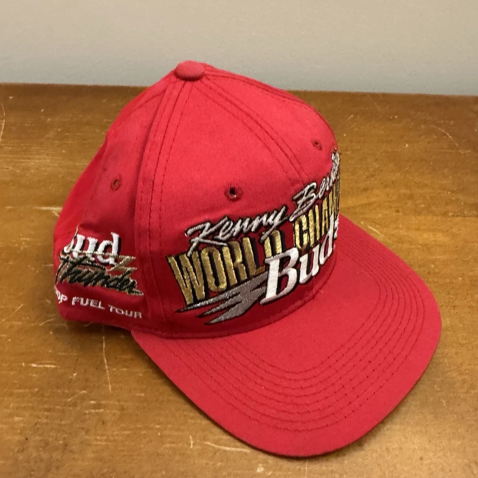 Красная бейсболка 1996 Kenny Bernstein Budweiser Top Fuel Champion KUDZU NHRA - Изображение 2 из 4