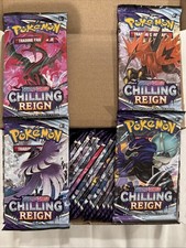 4X Pokemon Sword & Shield Chilling Reign Booster Packs
