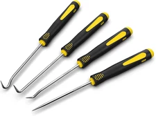 Precision Hook and Pick Set, 4-Piece Automotive O Ring Pick Set, Mechanic Pick T