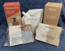 Grove Collaborative Large Lot Of Products Glass Soap Bottles Gel Hand Soap