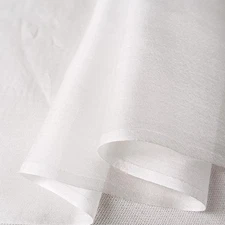 Silk Pongee 45" Wide Natural White Real Silk Habotai Sheer Wedding Scarf Fabric