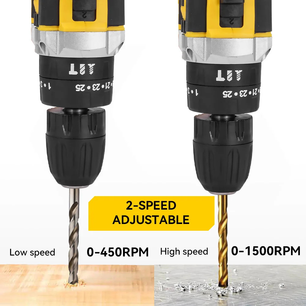 Trapano Avvitatore A Percussione Professionale 18V Compatibile Batterie Makita foto 4
