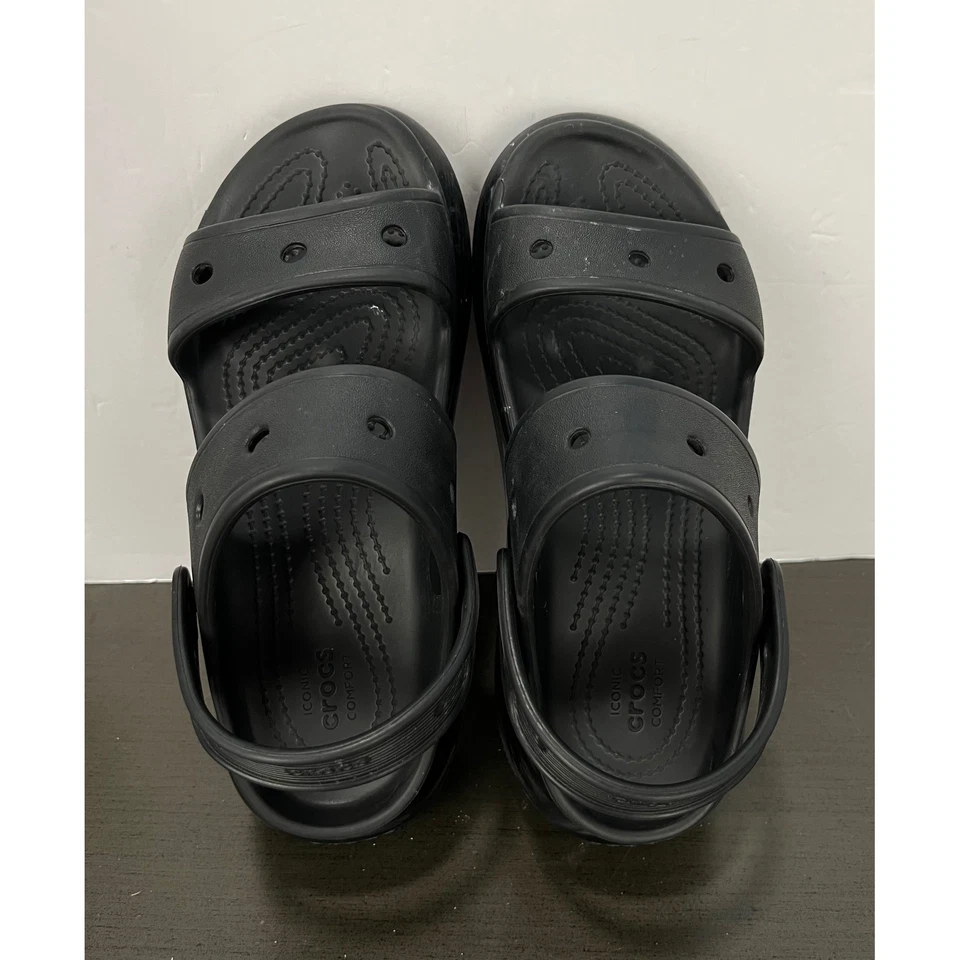 Crocs Mega Crush Sandalia Zapatos Hombre 4/Mujer 6 Plataforma Negro Grueso Foto 4 de 4