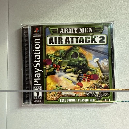 Army Men: Air Attack 2 (Sony PlayStation 1, 2000) black label CIB W/ Reg Card
