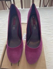 Purple Mauve Magenta Heels Shoes Next Size 7 with Box Worn Once
